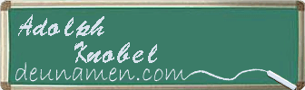 Adolph Knobel Visitenkarte